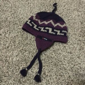 Wool/Fleece Winter Beanie, Kids/Ladies OS